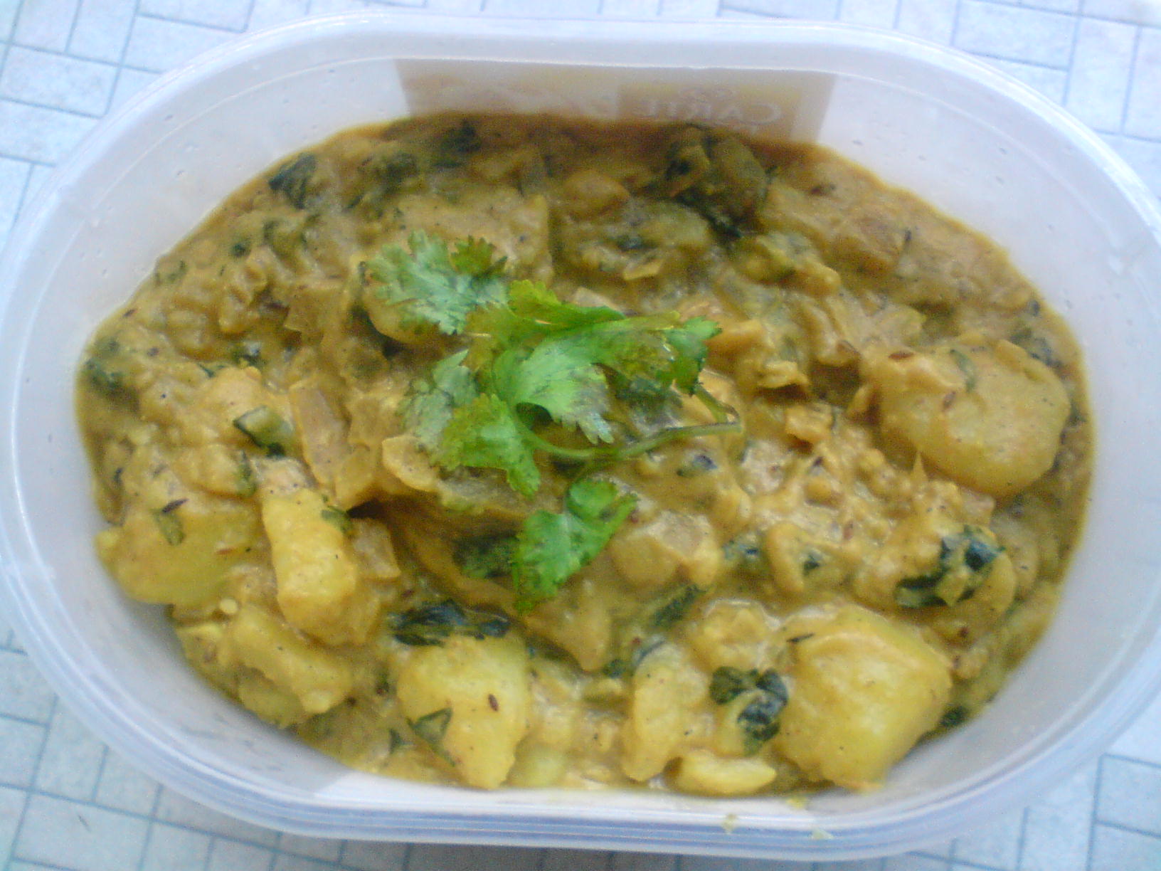 potato methi sabji picture